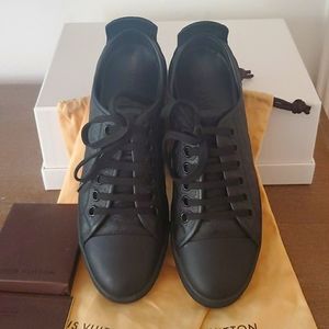 Authentic Louis Vuitton embossed leather sneakers.
